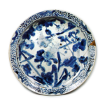 Large bowl with flower-and-bird design,