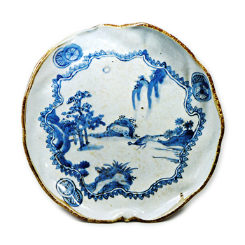 Dish with landscape design,