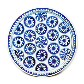 Dish with roundel design,