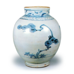 Jar with pine and bamboo design,