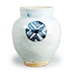 Jar with roundel design,