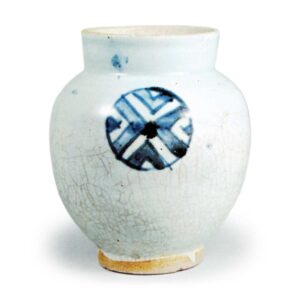 Jar with roundel design,