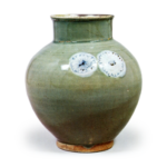 Jar with chrysanthemum design,