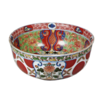 Bowl with three fruit design, enamelled ware