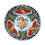 Bowl with radish design, enamelled ware