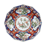 Bowl with floral spray design, enamelled ware