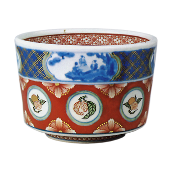 Rinse water jar with, enamelled ware