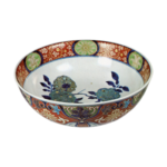 Bowl with citron design, enamelled ware