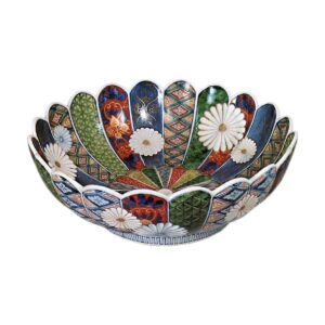 Bowl in shape of chrysanthemum, enamelled ware