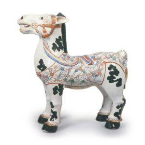 Figure of a horse, enamelled ware