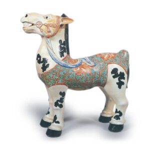 Figure of a horse, enamelled ware