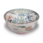 Bowl with pine, bamboo and plum design, enamelled ware