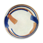 Dish with braiding design. enamelled ware