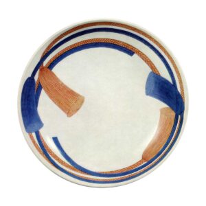 Dish with braiding design. enamelled ware