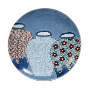 Dish with three pot design. enamelled ware