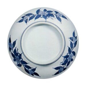 Dish with Chinese figure design, blue and white