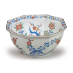 Bowl with flower design, enamelled ware