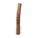 Ninsei: flower vase in the shape of a shakuhachi (vertical bamboo flute)