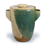 Ninsei: water jar, nagare (running-down) glaze