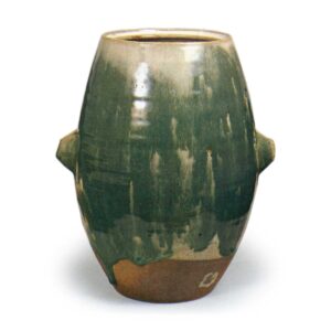 Ninsei: water jar, nagare glaze