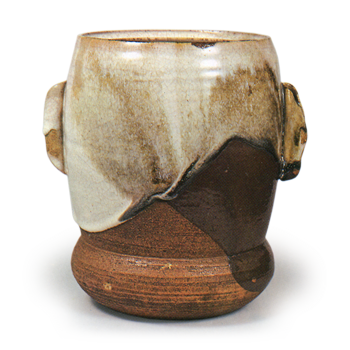 Ninsei: water jar, nagare glaze