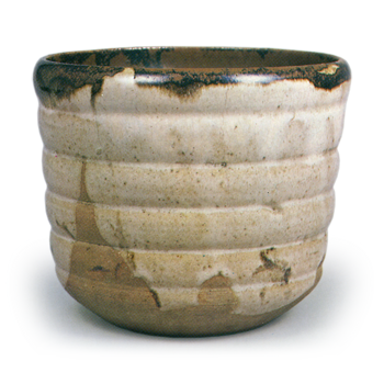 Ninsei: kensui (rinse water jar for use in tea ceremony), white opaqueglaze