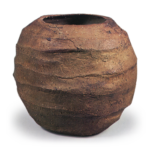 Küchū:water jar of imo-gashira (taro) form, Shigaraki ware