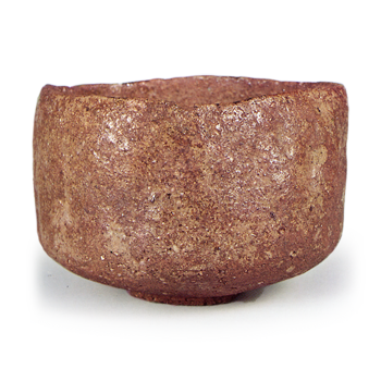 Küchū: tea bowl with Mt. Fuji design, Shigaraki ware