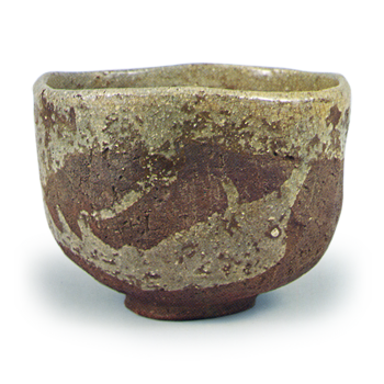 Tea bowl in Shigaraki style, Awataguchi ware