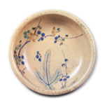 Small bowl with pine and plum design, enamelled ware