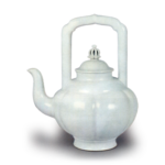 Mokubei: lobed ewer, white porcelain