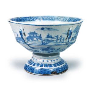 Eisen: footed bowl in the style of ko-sometsuke (southern Chinese blue and white ware made in Late Ming-Early Ch'ing dynasties)