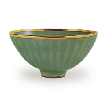 Celadon Chawan Mangetsu