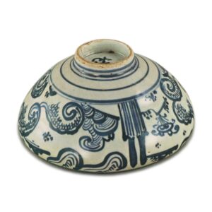 Blue and white Chawan Hachinoko