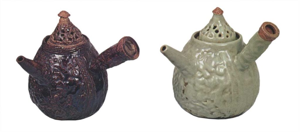 Mokubei: teapot,