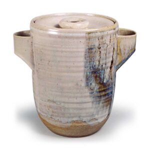 Ninnami: water jar, nagare (running-down) glaze