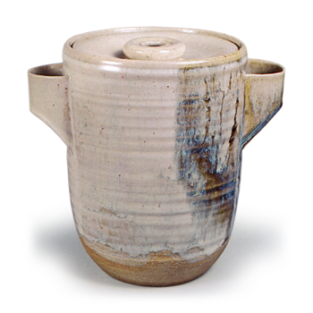 Ninnami: water jar, nagare (running-down) glaze