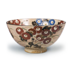 Ninnami: bowl with chrysanthemum design, enamelled ware