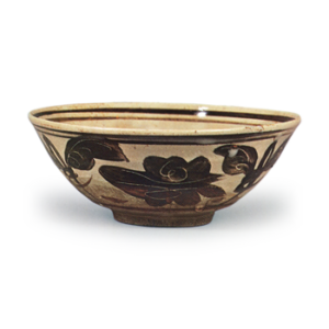 Ninnami: bowl in the style of egörai (Chinese Tz'u-chou ware with black painting over white glaze)