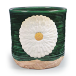 Hozen: water jar in the style of kōchi ware with chrysanthemum design