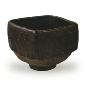 Chojiro Black Raku Chawan Mukikuri