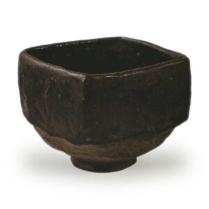 Chojiro Black Raku Chawan Mukikuri