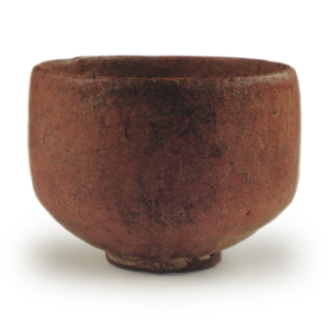 Chojiro Red Raku Chawan Muichimon