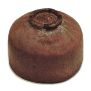 Chojiro Red Raku Chawan Muichimon