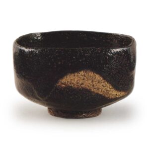 Donyu Black Raku Chawan Masu