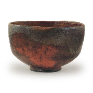 Donyu Red Raku Chawan Zeshiki