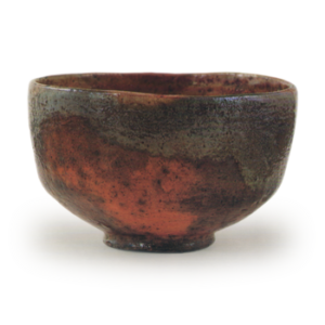 Donyu Red Raku Chawan Zeshiki