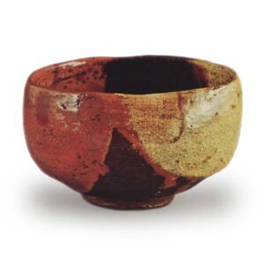 Donyu Red Raku Chawan Zeshiki