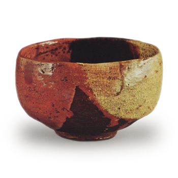 Donyu Red Raku Chawan Zeshiki