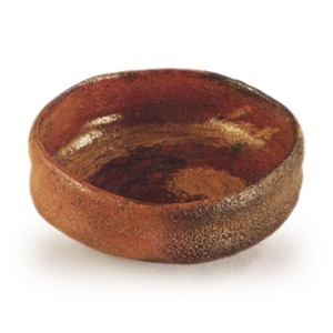 Donyu Red Raku Chawan Tomoe